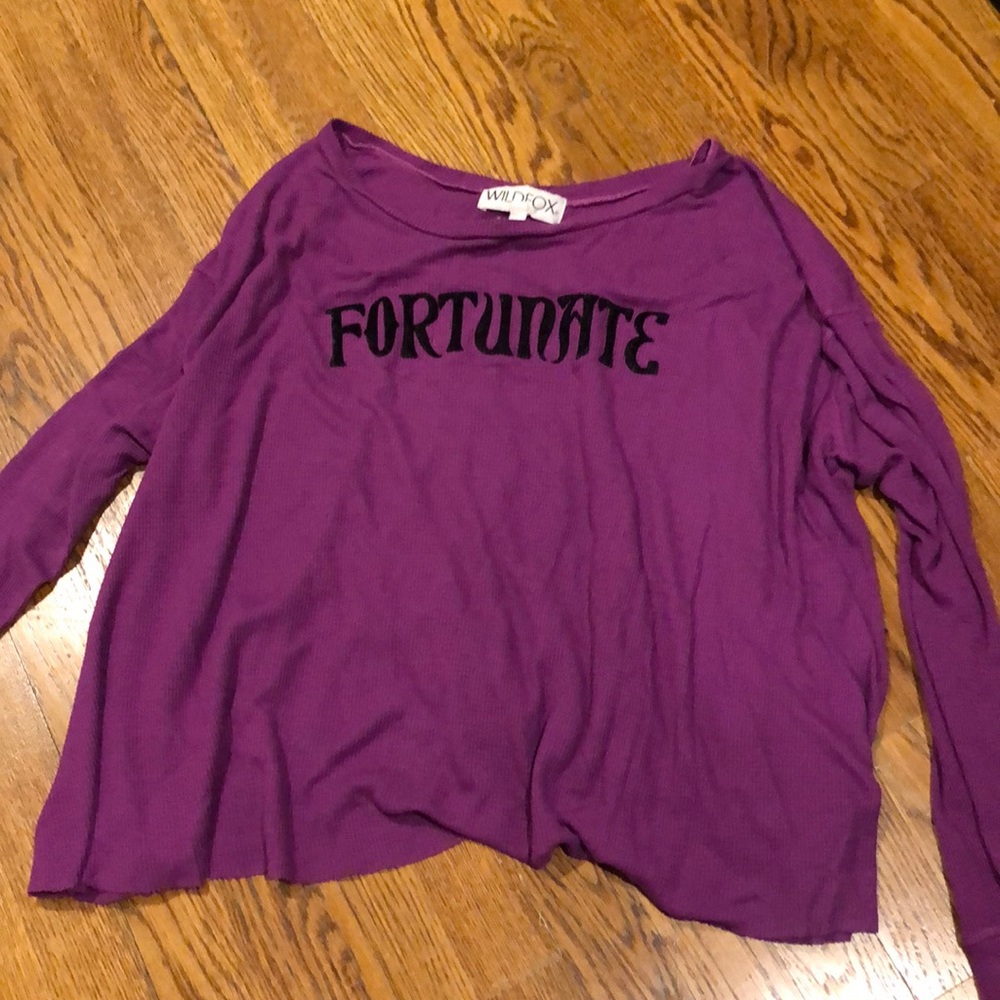Wildfox purple long sleeve